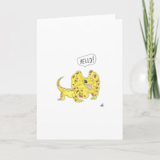 Hello - Bearded Dragon Card