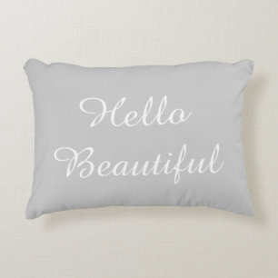 Hello Beautiful Accent Pillow