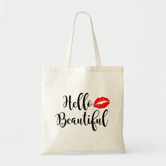 Hello Beautiful Tote Bag (Front)