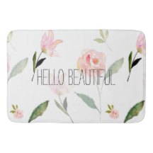 Hello Beautiful Watercolor Floral
