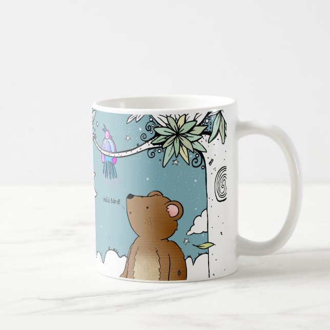 Hello Bird said Mr Bear - mug (Right)