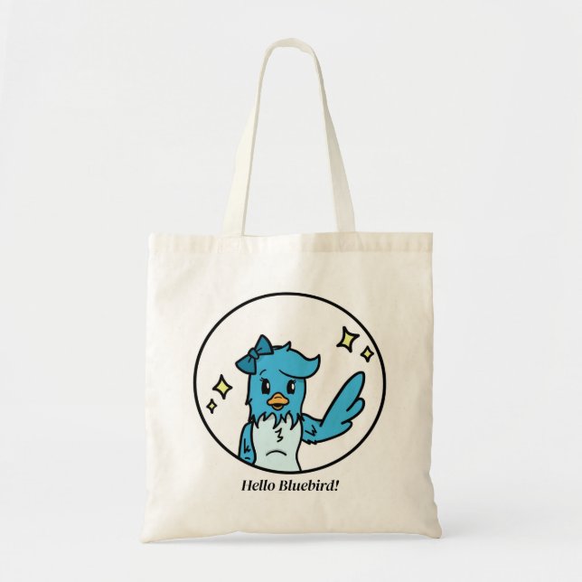 Hello Bluebird Tote Bag (Front)