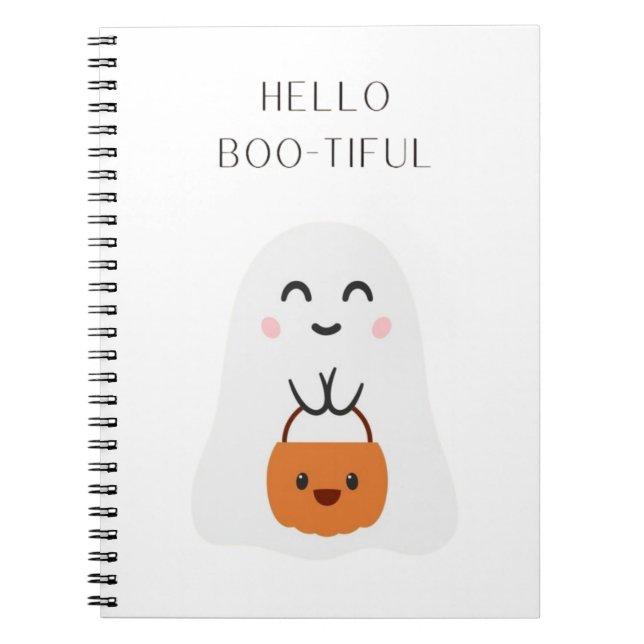 Hello BOO-TIFUL  Notebook (Front)