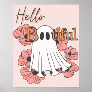Hello BOOtiful Halloween Wall Art Poster