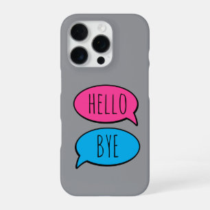 Hello Bye Grey phone Case
