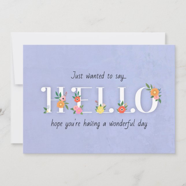 Hello Card (Front)