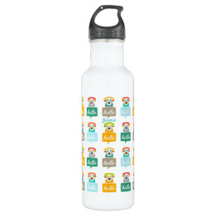 Hello Cute Colourful Hello 710 Ml Water Bottle