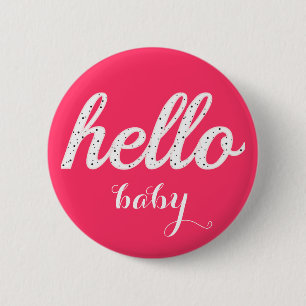 Hello Cute Colourful Hello Favours 2 Inch Round Button