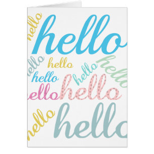 Hello Cute Colourful Hello Gifts