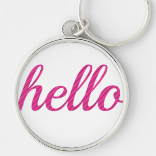 Hello Cute Colourful Hello Keychain