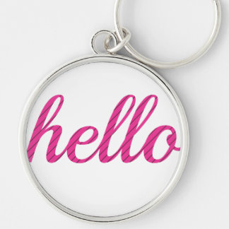Hello Cute Colourful Hello Keychain