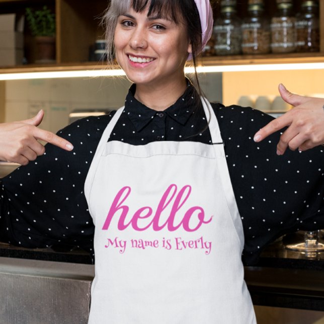 Hello Cute Colourful Hello Standard Apron (Creator Uploaded)