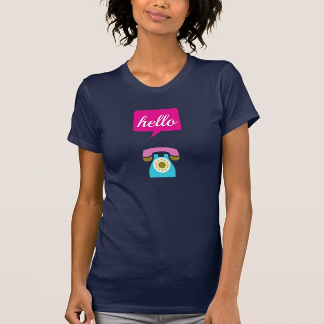 Hello Cute Colourful Hello T-Shirt (Front)