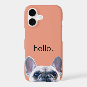 Hello Cute Funny French Bulldog Modern Trendy