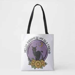 Hello Darkness Halloween Tote Bag