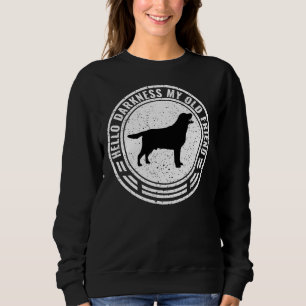 Hello Darkness My Old Friend Black Labrador Retrie Sweatshirt