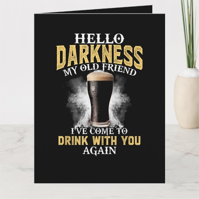 Hello Darkness My Old Friend Card (Front)