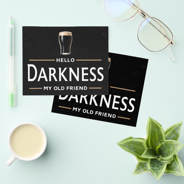 Hello Darkness My Old Friend Funny St Patricks Day Flyer (Creator Uploaded)