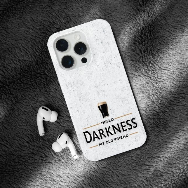 Hello Darkness My Old Friend Funny St Patricks Day iPhone Case (Creator Uploaded)