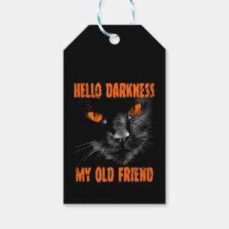 Hello Darkness My Old Friend: Halloween Edition Gift Tags