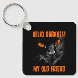 Hello Darkness My Old Friend: Halloween Edition Keychain