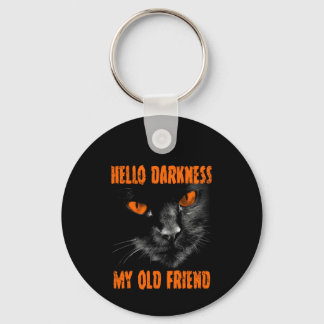 Hello Darkness My Old Friend: Halloween Edition Keychain