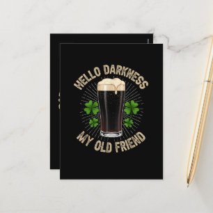 Hello Darkness My Old Friend Holiday Postcard