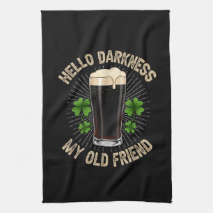 Hello Darkness My Old Friend Kitchen Towel
