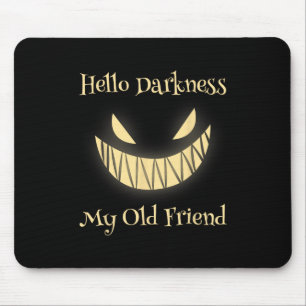 Hello Darkness My Old Friend Scary Pumpkin Mouse Pad
