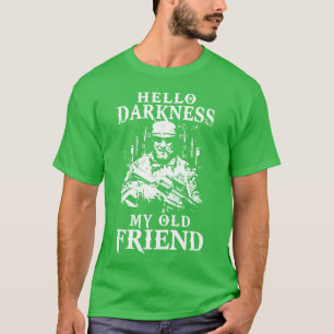 hello darkness my old friend smole patriotic veter T-Shirt