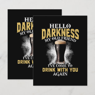 Hello Darkness My Old Friend Thank You Card