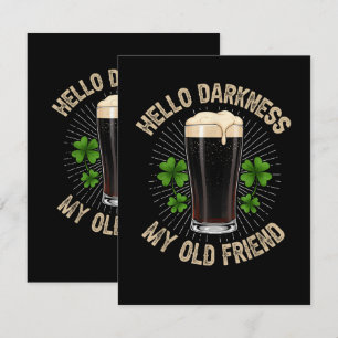 Hello Darkness My Old Friend Thank You Card
