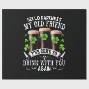 Hello Darkness My Old Friend Wrapping Paper