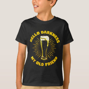 Hello darkness old friend irish funny drinking bee T-Shirt