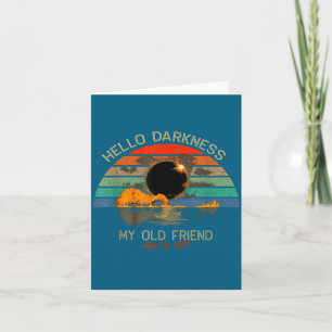 Hello Darkness Old Friend Total Design Card