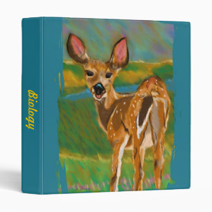 Hello Dear Deer customizable binder