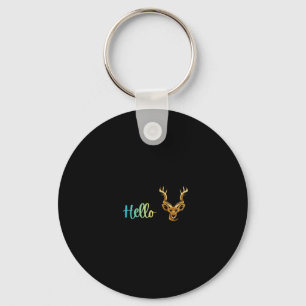 Hello Deer Keychain