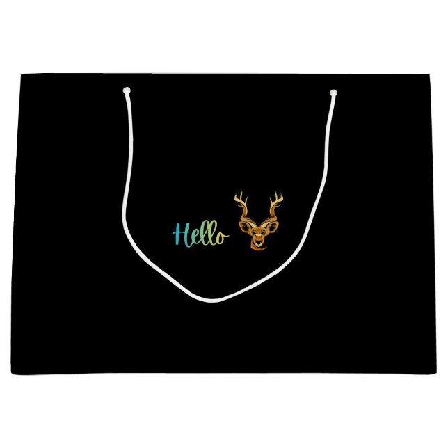 Hello Deer Large Gift Bag (Front)