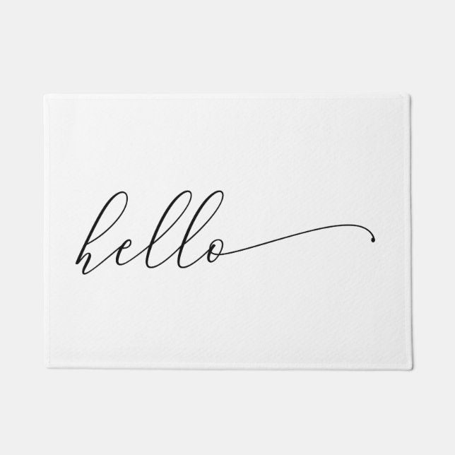 Hello Doormat Top layer for layering (Front)