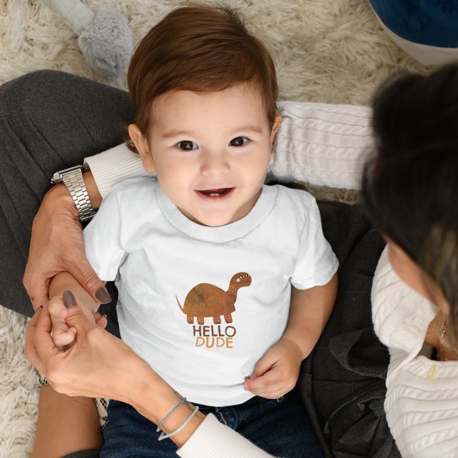 Hello Dude Baby T-Shirt (Creator Uploaded)