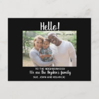 Hello,Editable We're New to the Neighborhood phot