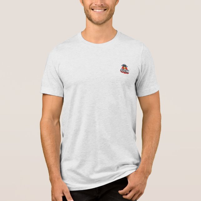 Hello (extraterrestrial tshirt) Tri-Blend shirt (Front)
