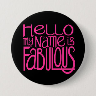 Hello Fabulous Button