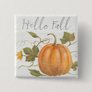 Hello Fall 2 Inch Square Button