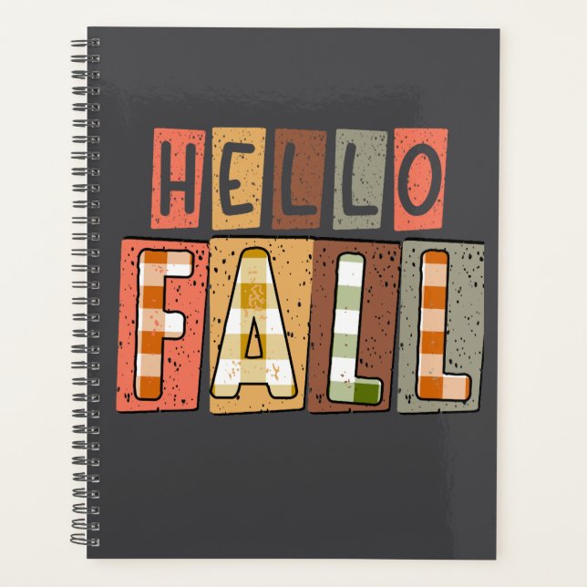 Hello Fall Agenda Design (Devant)