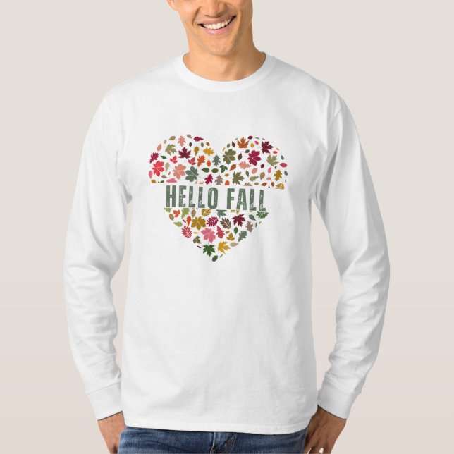 Hello Fall Art T-Shirt (Front)