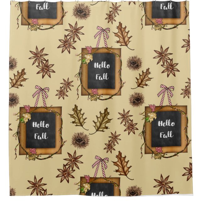 Hello Fall – Autumn Leaves Pattern for Cozy Season (Front)