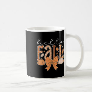 Hello Fall Autumn Vibes Thanksgiving Holiday Men W Coffee Mug