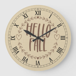 Hello Fall Clock