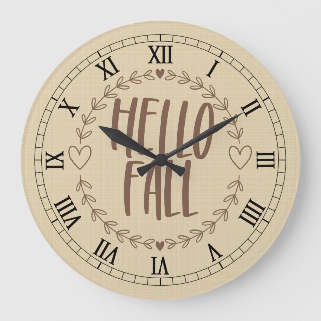 Hello Fall Clock (Front)